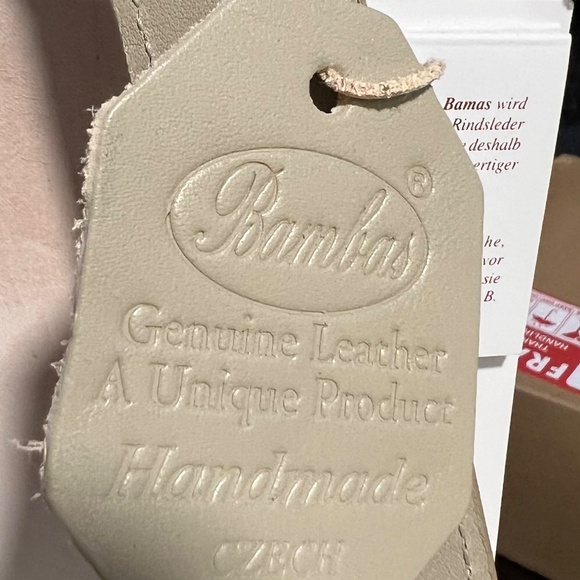 Bambas hand painted leather cream floral design shoulder bag purse - Picture 3 of 5